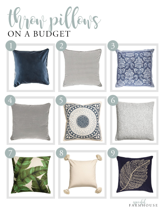 decorating with throw pillows