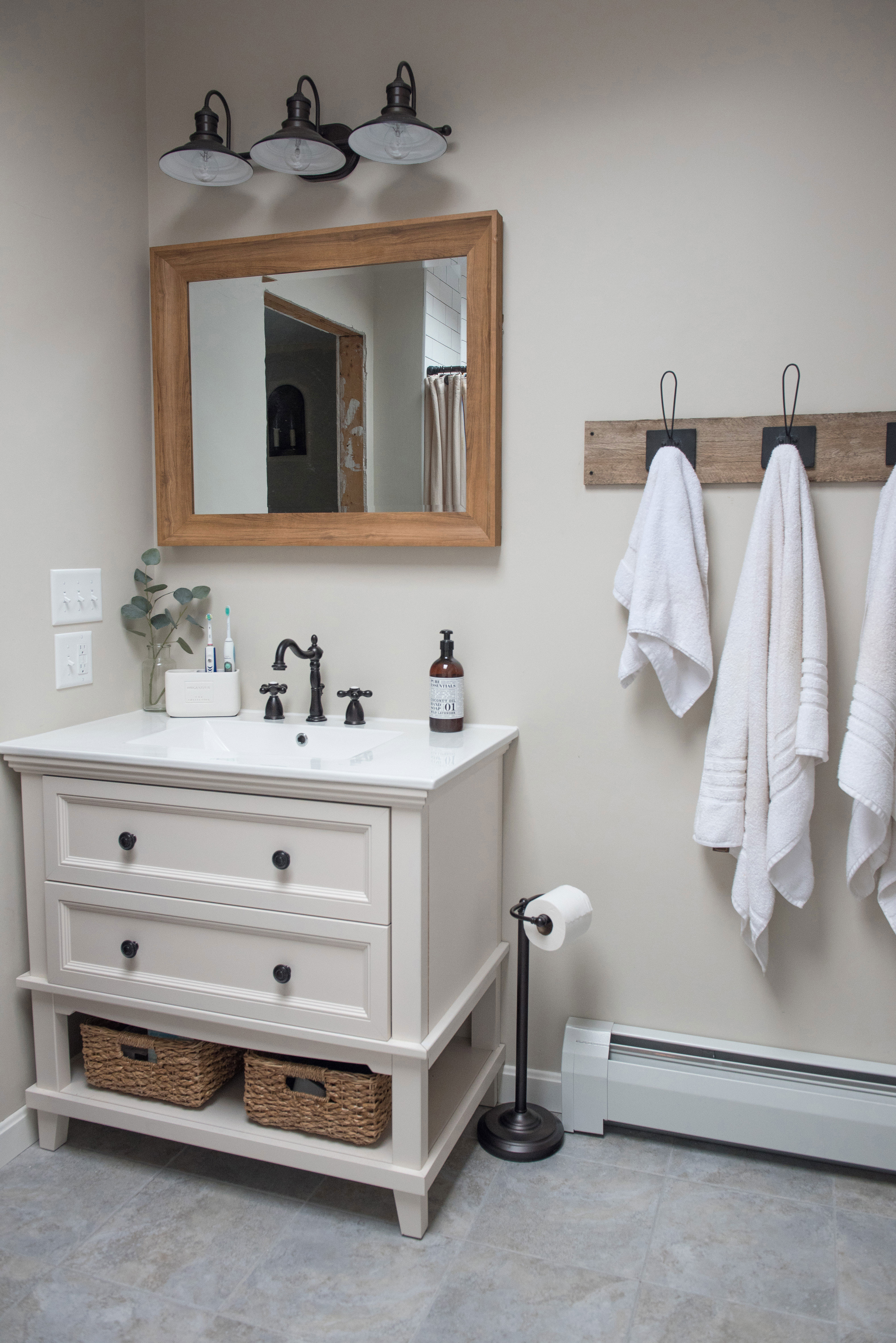 farmhouse master bathroom